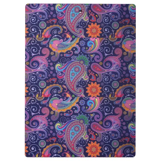 Paisley Paars roze Klembord (Achterkant)