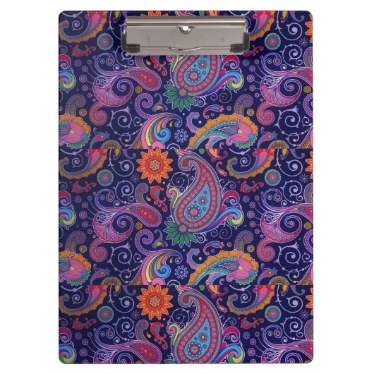 Paisley Paars roze Klembord (Voorkant)