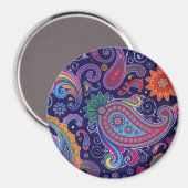 Paisley Paars roze Magneet (Voorkant / Achterkant)