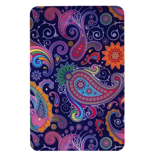 Paisley Paars roze Magneet (Verticaal)