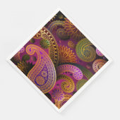 Paisley Paars Servetten (Hoek)