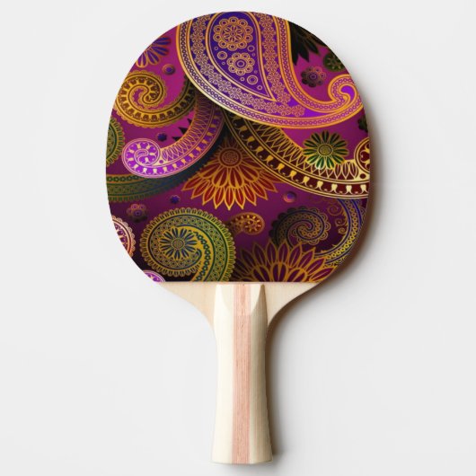 Paisley Paars Tafeltennisbatje (Achterkant)