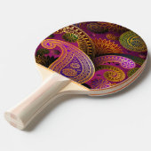 Paisley Paars Tafeltennisbatje (Voorkant Gekanteld)