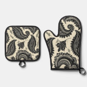 Paisley Palaces Ovenwant & Pannenlap Set (Voorkant)