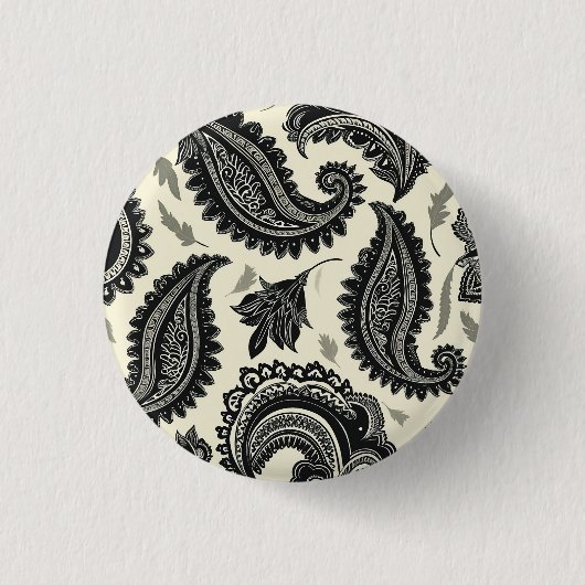 Paisley Palaces Ronde Button 3,2 Cm (Voorkant)