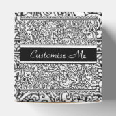 Paisley Passion - Black (Henna) Bedankdoosjes (Bovenkant)