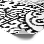 Paisley Passion - Black (Henna) Poster (Hoek)