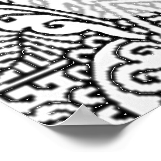 Paisley Passion - Black (Henna) Poster (Hoek)