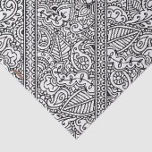 Paisley Passion - Black (Henna) Tissuepapier (Detail)