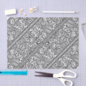 Paisley Passion - Black (Henna) Tissuepapier (Craft)