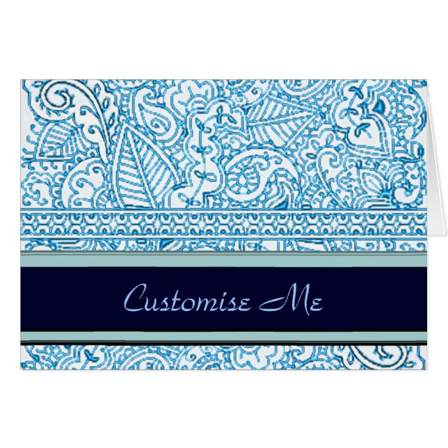 Paisley Passion - Blue (Henna) (Voorkant Horizontaal)