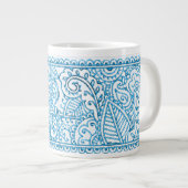 Paisley Passion - Blue (Henna) Grote Koffiekop (Voorkant rechts)