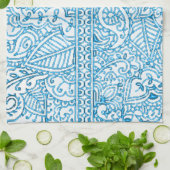 Paisley Passion - Blue (Henna) Theedoek (Gevouwen)
