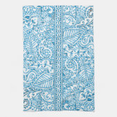 Paisley Passion - Blue (Henna) Theedoek (Verticaal)