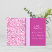 Paisley Passion - Pink (Henna) (bruiloft) Kaart (Staand voorkant)