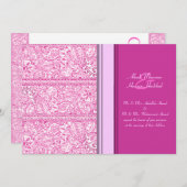 Paisley Passion - Pink (Henna) (bruiloft) Kaart (Voorkant / Achterkant)