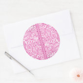 Paisley Passion - Roze (Henna) Ronde Sticker (Envelop)