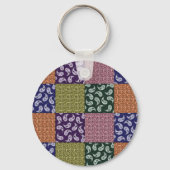 Paisley Patchwork Pattern Sleutelhanger (Voorkant)