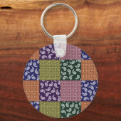 Paisley Patchwork Pattern Sleutelhanger (Voorkant)