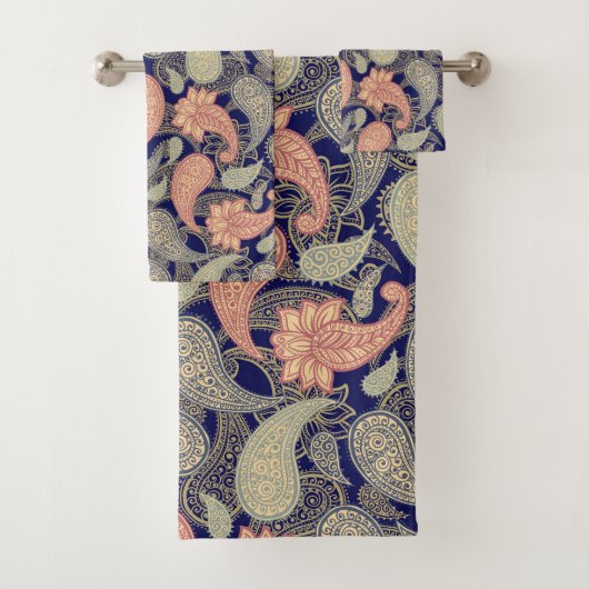 Paisley Patroon Bad Handdoek (Insitu)