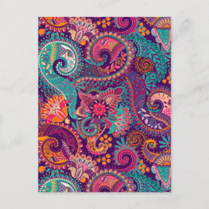 Paisley-patroon Briefkaart
