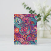 Paisley-patroon Briefkaart (Staand voorkant)