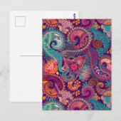 Paisley-patroon Briefkaart (Voorkant / Achterkant)