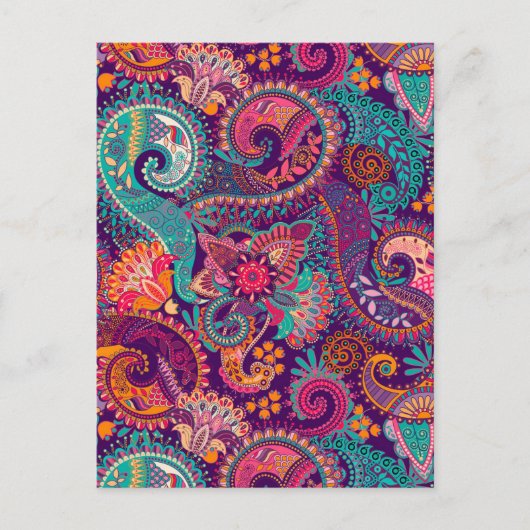 Paisley-patroon Briefkaart (Voorkant)