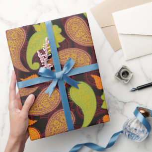 Paisley-patroon cadeaupapier