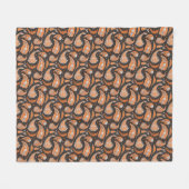 Paisley-patroon Fleece Deken (Voorkant (Horizontaal))