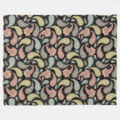 Paisley Patroon Fleece Deken (Voorkant (Horizontaal))