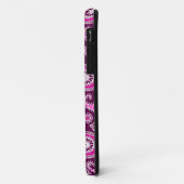 Paisley patroon, fuchsia roze, paars en wit Case-Mate iPhone case (Achterkant/links)