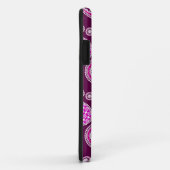 Paisley patroon, fuchsia roze, paars en wit Case-Mate iPhone case (Achterkant/rechts)
