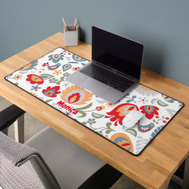 Paisley Patroon Gepersonaliseerde Scriptnaam Bureaumat