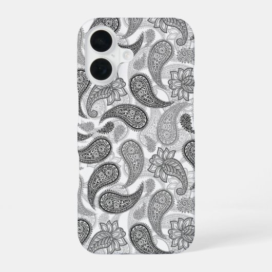 Paisley Patroon iPhone 16 Hoesje (Achterkant)