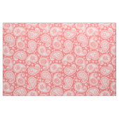 Paisley patroon koraalroze stof (Fat Quarter)