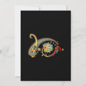 Paisley-patroon Kunst – Boho Etnische Botanische P Save The Date (Achterkant)