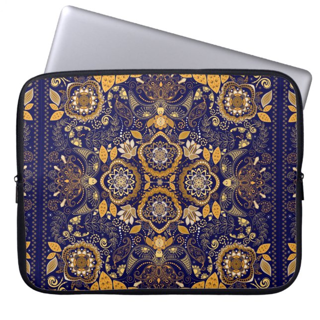 Paisley-patroon Laptop Sleeve (Voorkant)