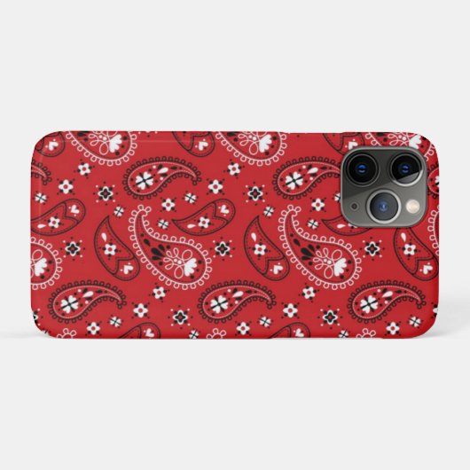 Paisley Patroon met rode achtergrond-23214 Case-Mate iPhone Case (Achterkant (horizontaal))