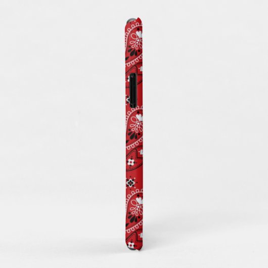 Paisley Patroon met rode achtergrond-23214 Case-Mate iPhone Case (Achterkant/rechts)
