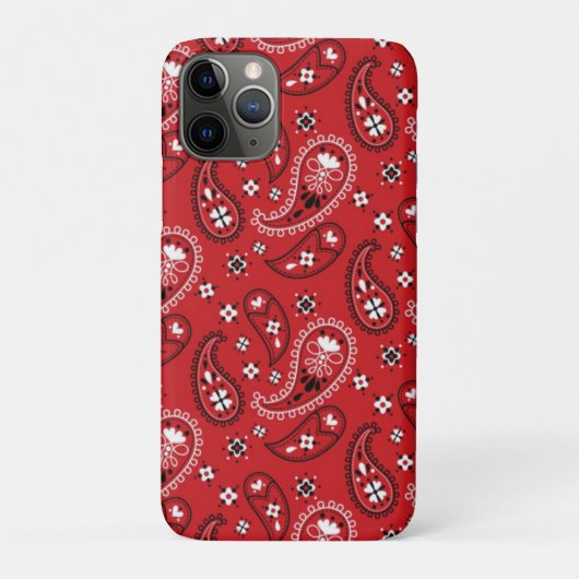 Paisley Patroon met rode achtergrond-23214 Case-Mate iPhone Case (Achterkant)