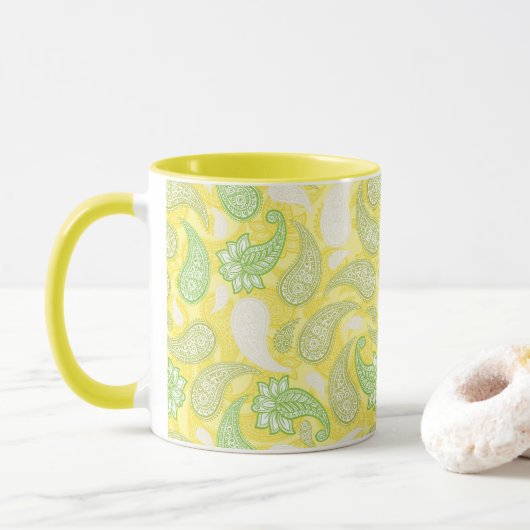 Paisley Patroon Mok (Met donut)