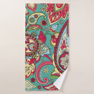 Paisley patroon. Naadloos orientaal patroon gebase Badhanddoek