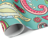 Paisley patroon. Naadloos orientaal patroon gebase Cadeaupapier (Rol Hoek)