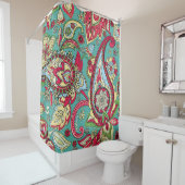 Paisley patroon. Naadloos orientaal patroon gebase Douchegordijn (In situ)