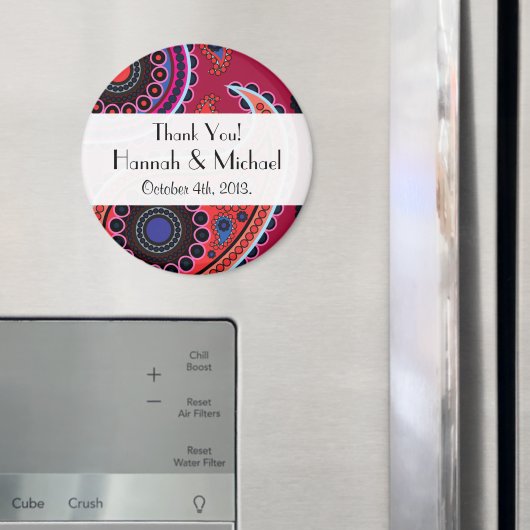 Paisley-patroon, Perzisch Paisley, Boteh, Trouwen Magneet (Insitu (Koelkast))