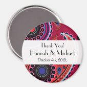 Paisley-patroon, Perzische Paisley, Boteh, Trouwen Magneet (Voorkant / Achterkant)