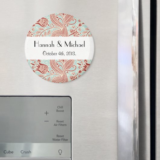 Paisley-patroon, Perzische Paisley, Boteh, Trouwen Magneet (Insitu (Koelkast))