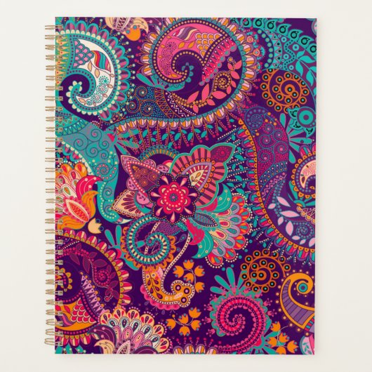 Paisley-patroon Planner (Voorkant)