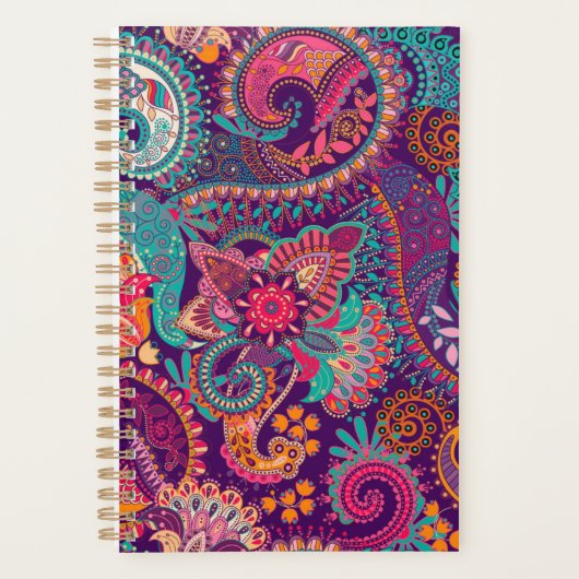 Paisley-patroon Planner (Voorkant)